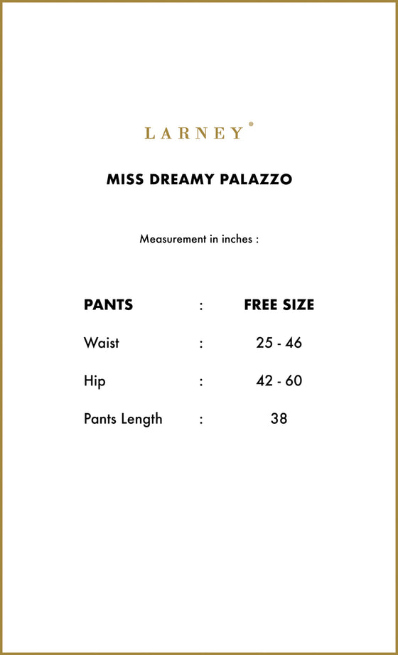 Miss Dreamy Palazzo in Black