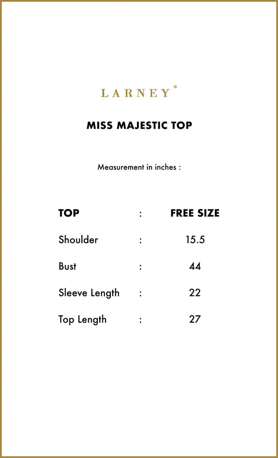 Miss Majestic Top in Hazelnut