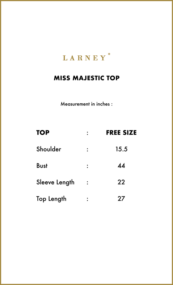 Miss Majestic Top in Champagne