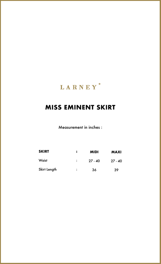 Miss Eminent Skirt in Jet Black