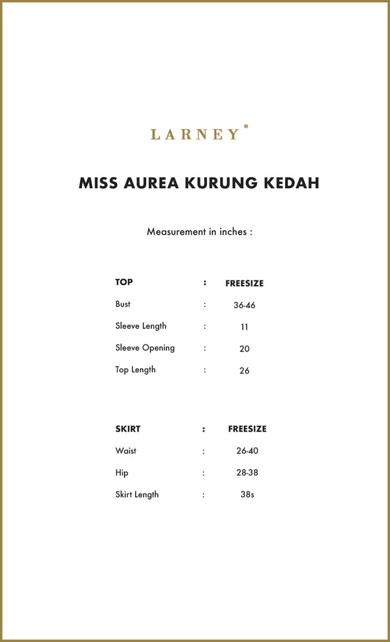 Miss Aurea Kurung Kedah in Crimson Red