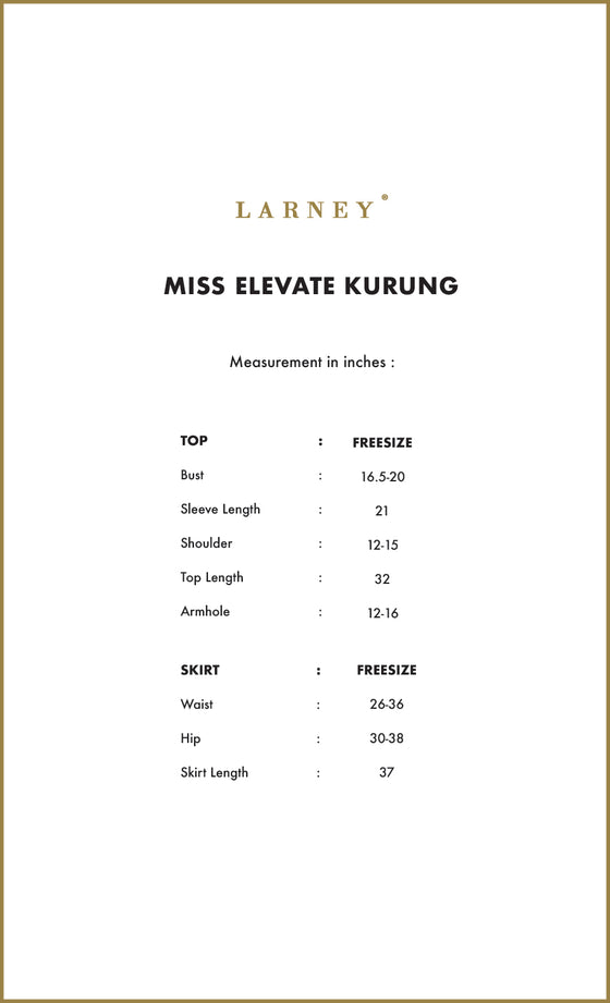 Miss Elevate Kurung in Meadow Green