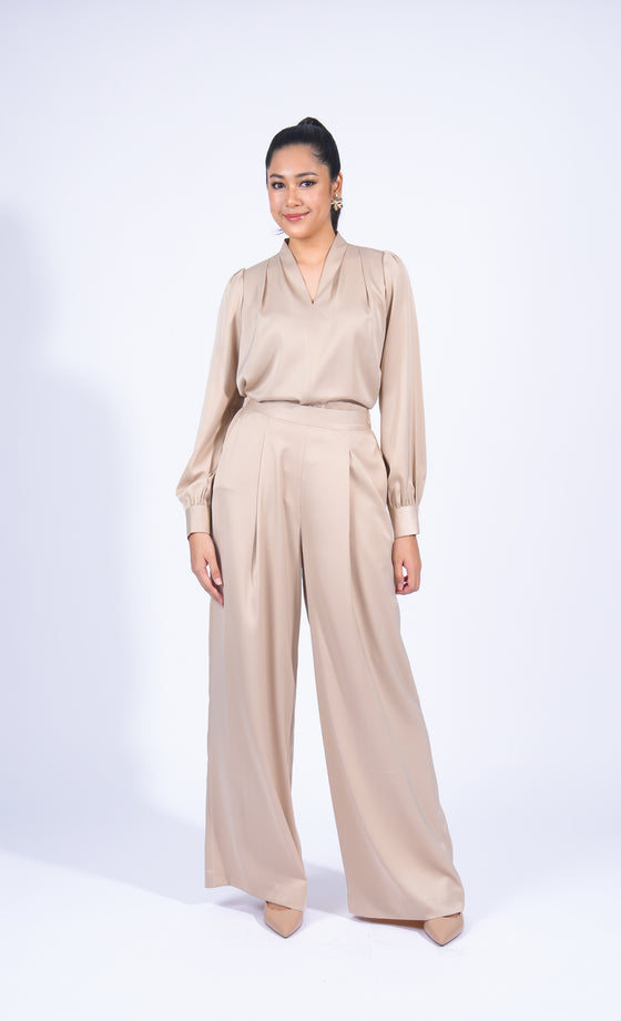 Miss Plush Pants in Light Taupe