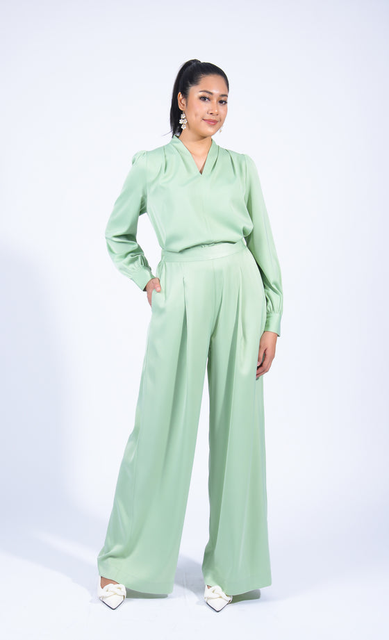 Miss Plush Pants in Pastel Green