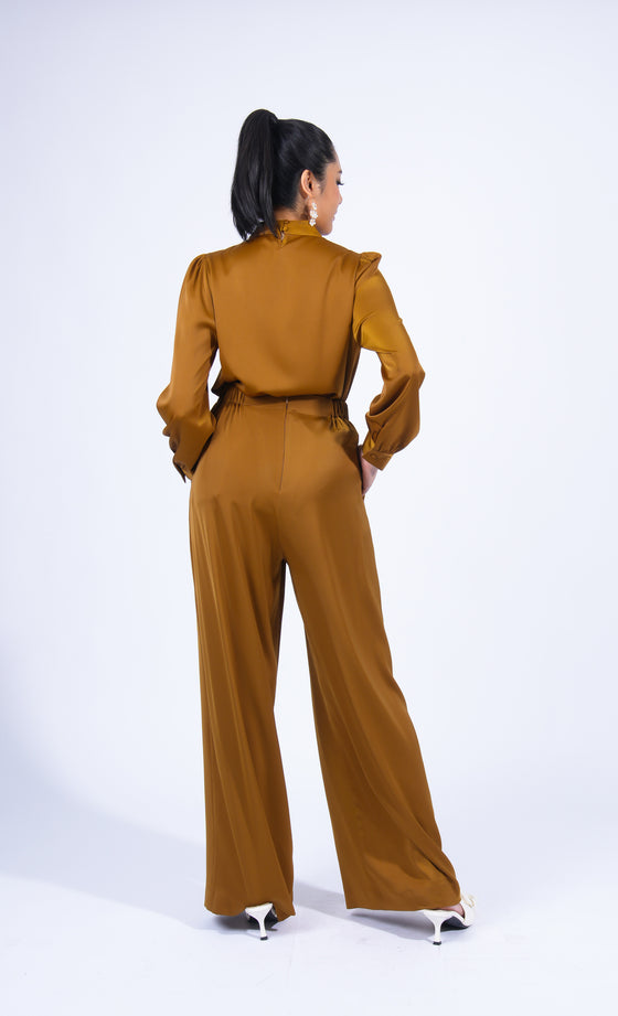 Miss Plush Pants in Golden Brown