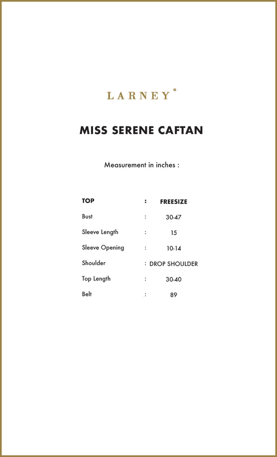 Miss Serene Caftan in Tealberry