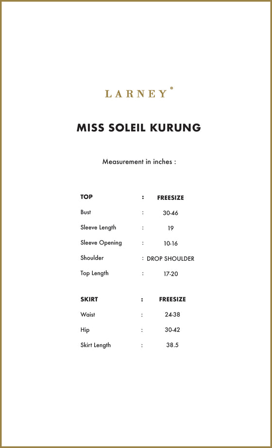 Miss Soleil Kurung in Cloud Lilac