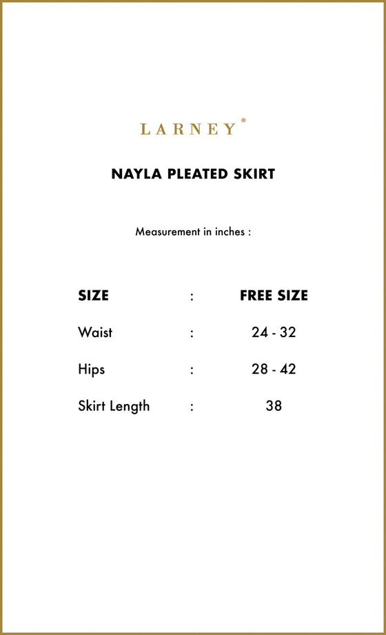 Nayla Pleated Skirt in Carob