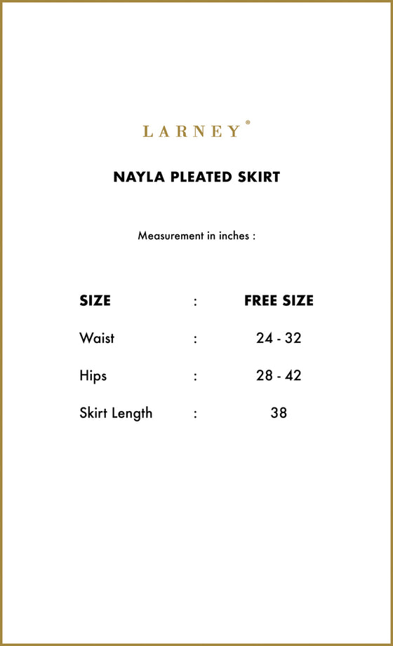 Nayla Pleated Skirt in White