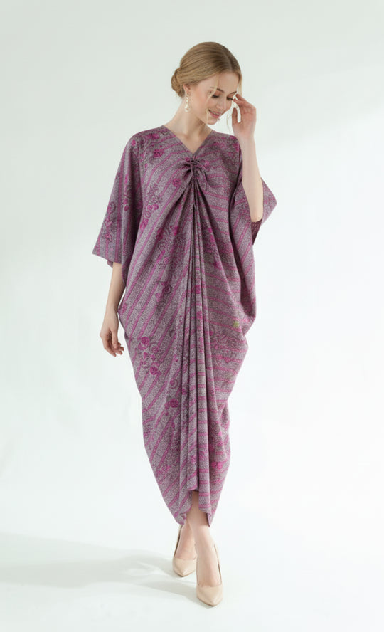 Rebirth Caftan in Stripe Pink