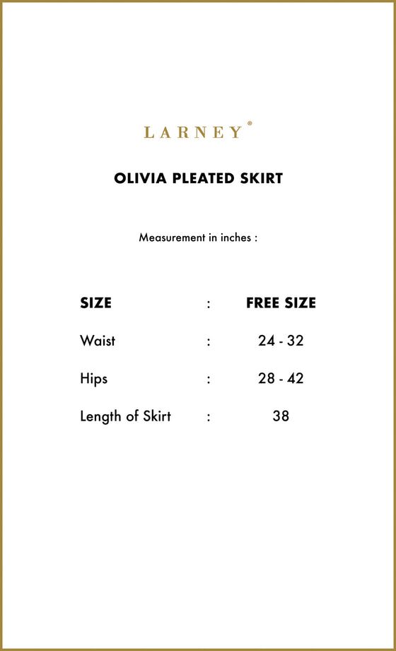 Olivia Pleated Skirt in Carob