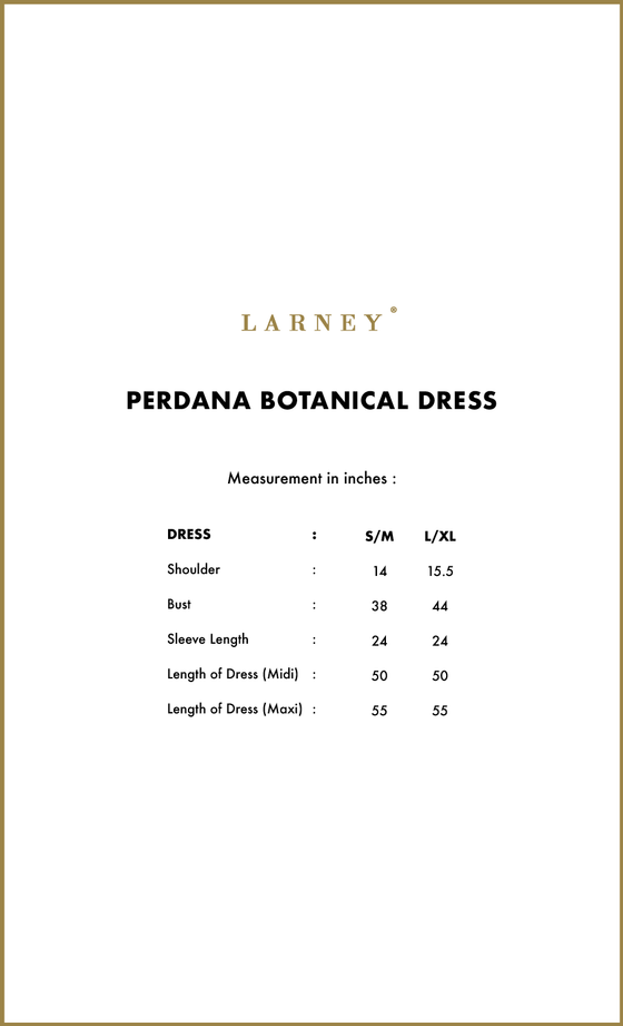 Perdana Botanical Dress in Aqua Cream