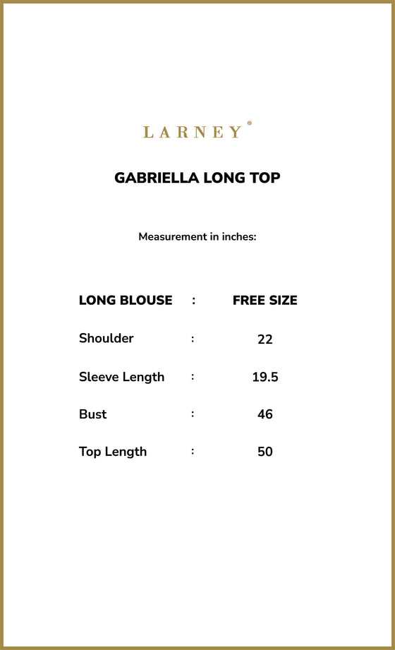 Gabriella Long Top in Vanilla Cream