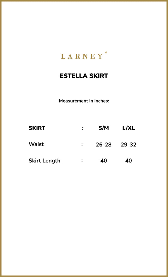 Estella Skirt in Jet Black