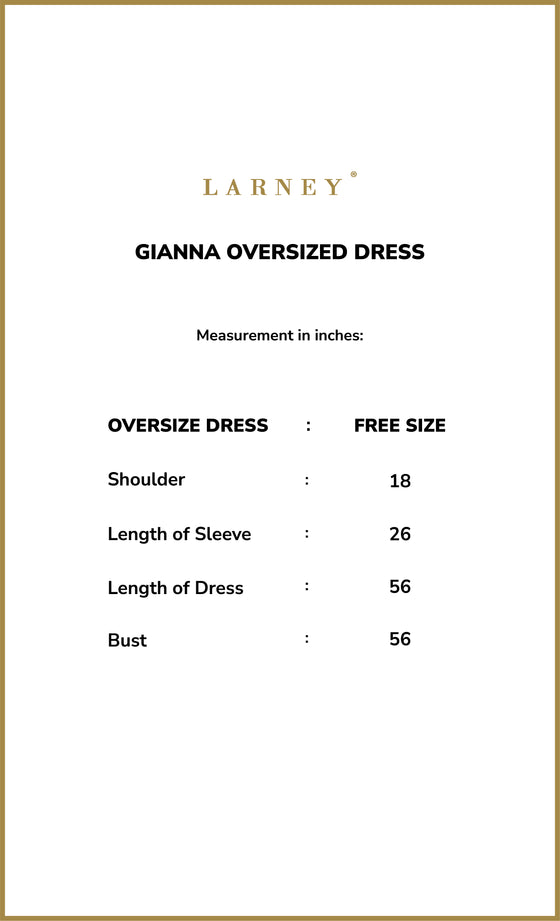 Gianna Oversized Dress in Medieval Blue