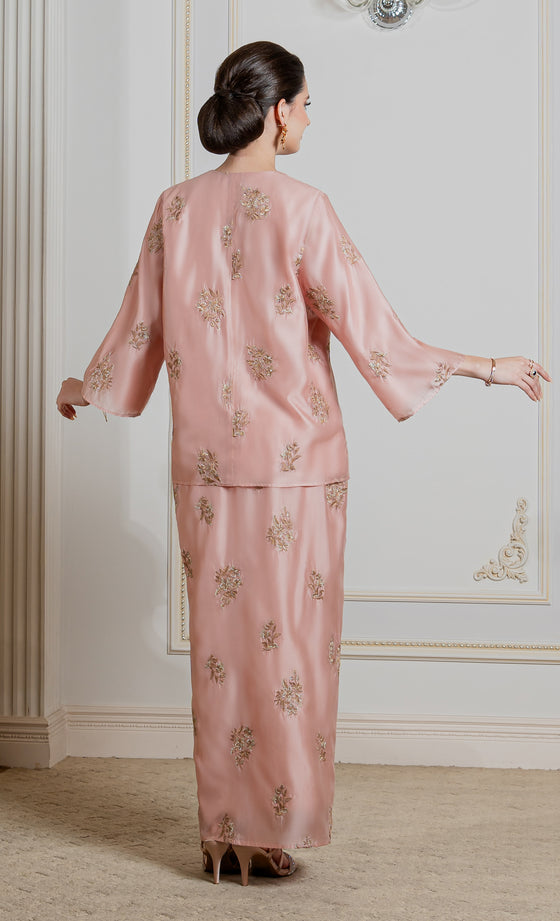 Eternal Kurung Kedah in Rose Cloud