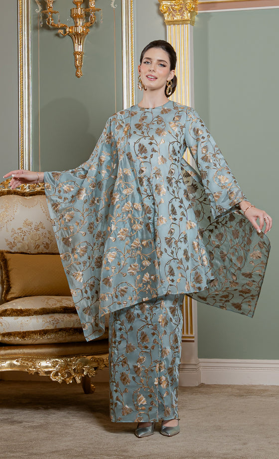 Lumina Kurung Riau in Steel Blue