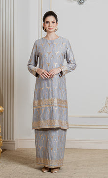  Alma Kurung in Steel Grey