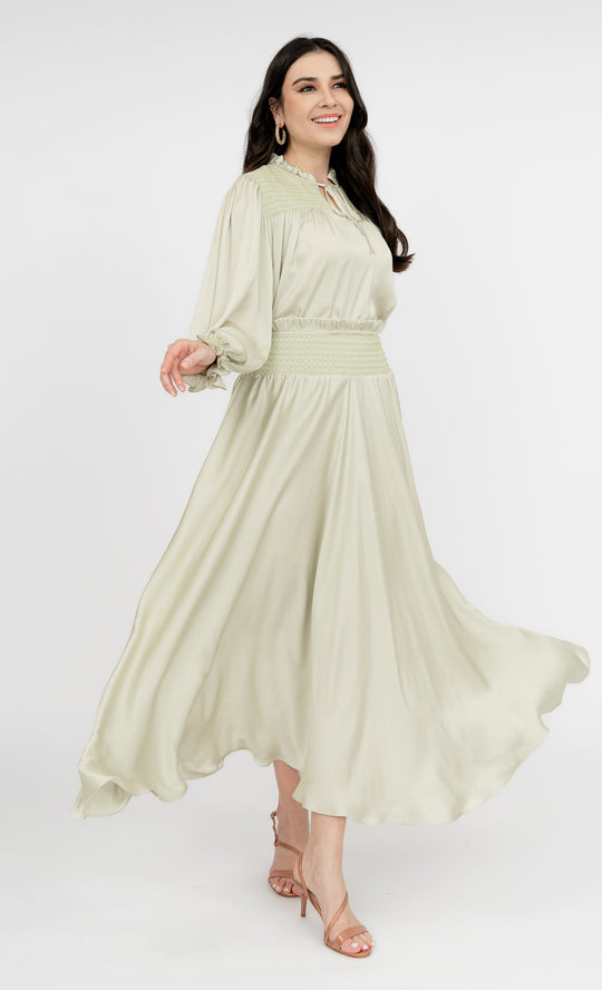 Estella Skirt in Meadow Green