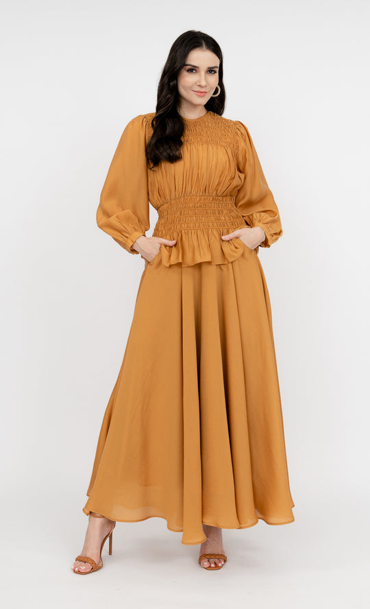 Valentina Skirt in Amber Gold