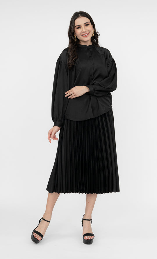 Natalia Top in Jet Black