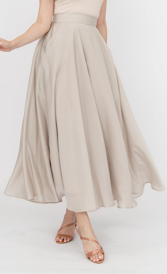 Valentina Skirt in Silver Cloud