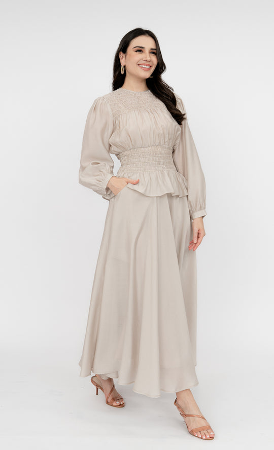 Valentina Skirt in Silver Cloud