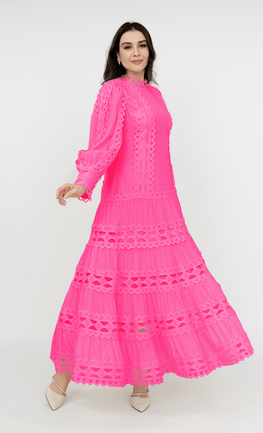 Scarlett Dress in Taffy Pink