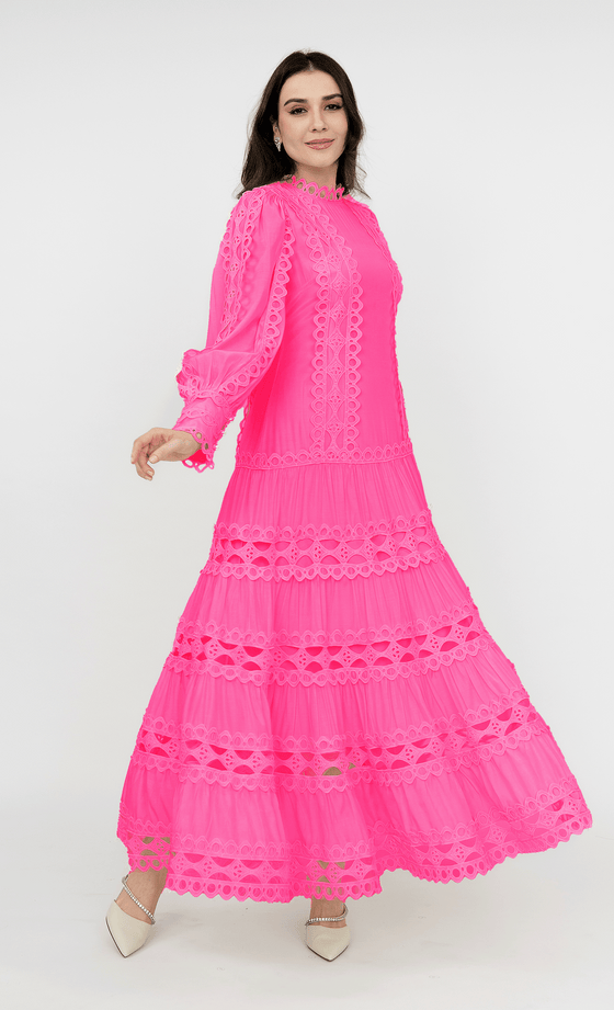 Scarlett Dress in Taffy Pink