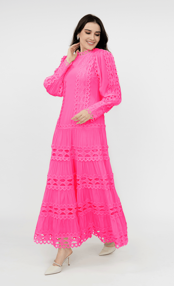 Scarlett Dress in Taffy Pink