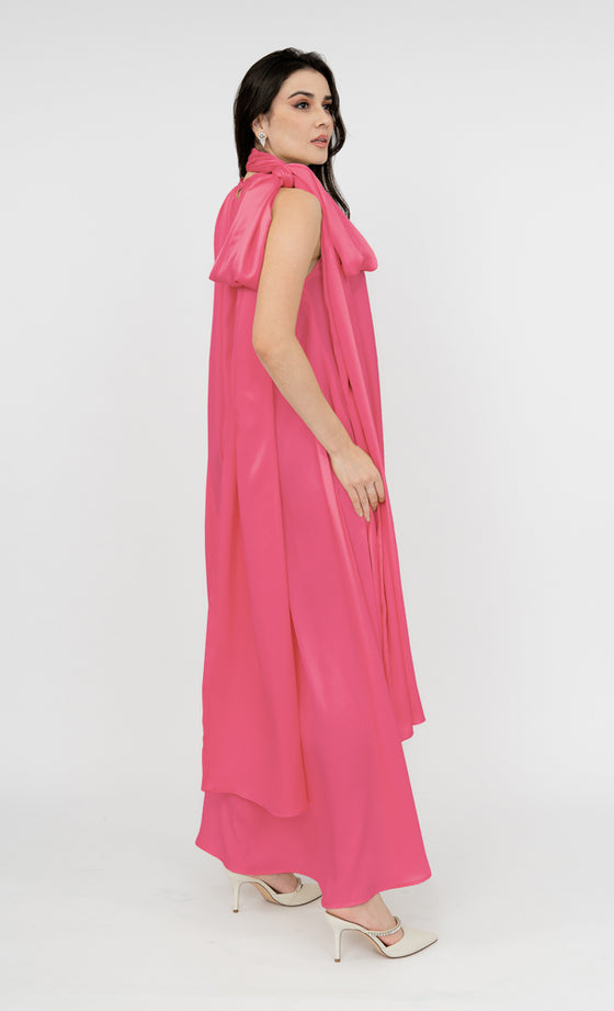 Natalia Sleeveless Dress in Taffy Pink
