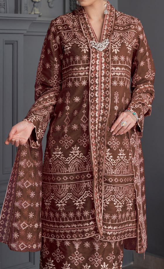 Grandeur Kebaya in Mahogany Brown