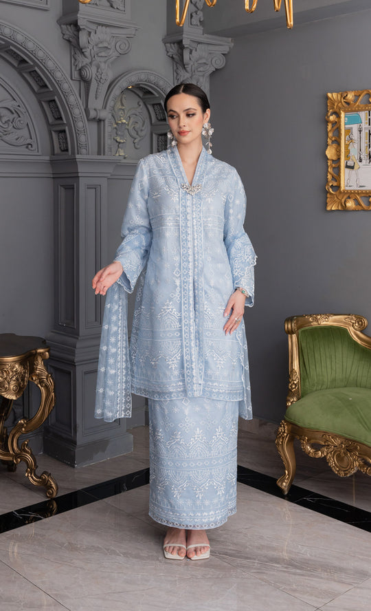 Grandeur Kebaya in Sky Blue