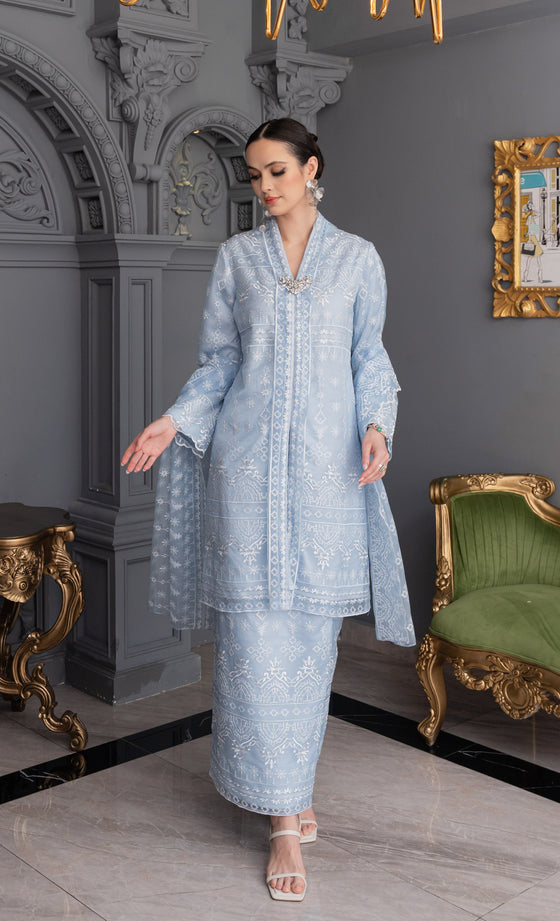 Grandeur Kebaya in Sky Blue