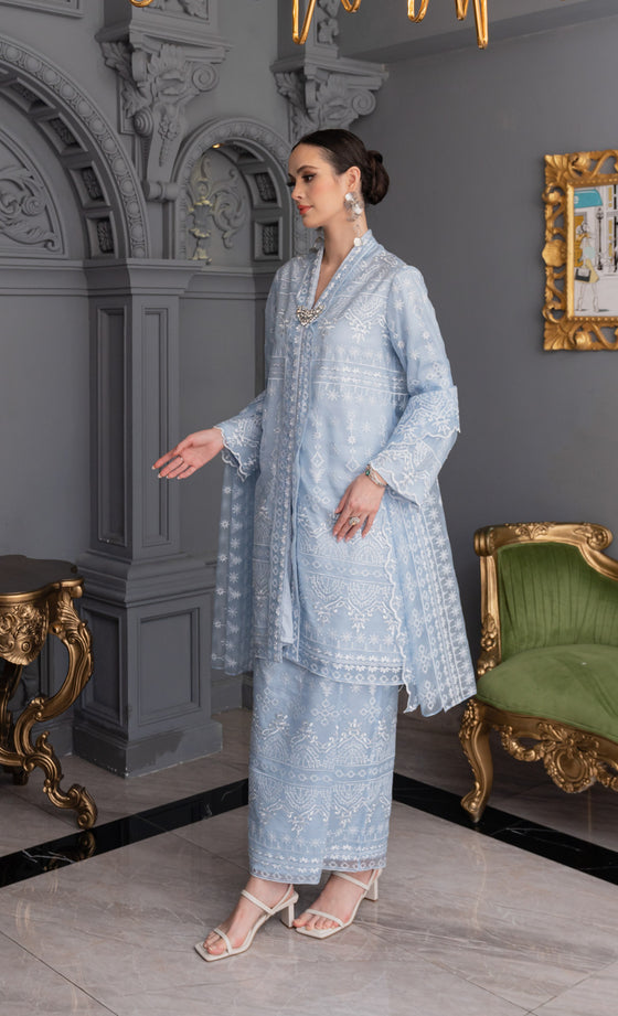 Grandeur Kebaya in Sky Blue