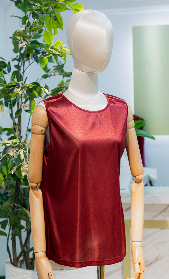 Miss Majestic Top's Inner in Maroon
