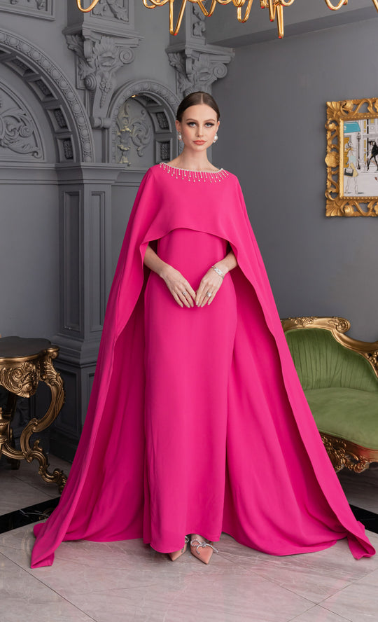 Lady Lucia Dress in Fuchsia Pink