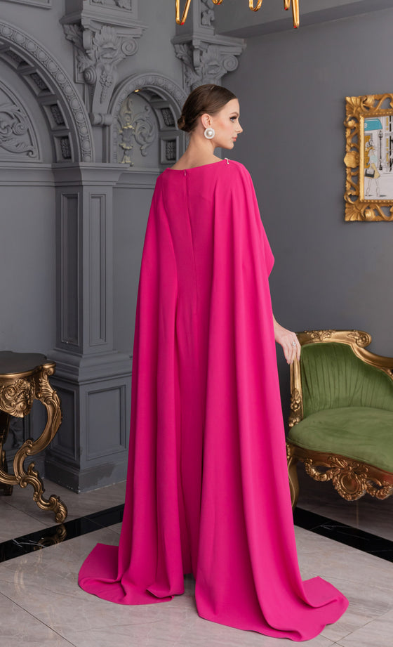 Lady Lucia Dress in Fuchsia Pink