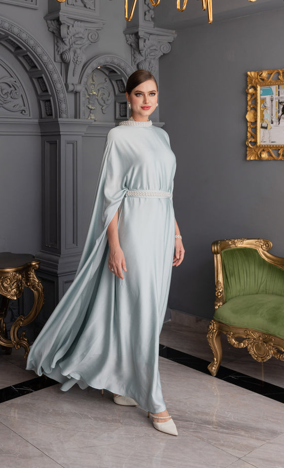 Lady Freya Dress in Skylight Blue