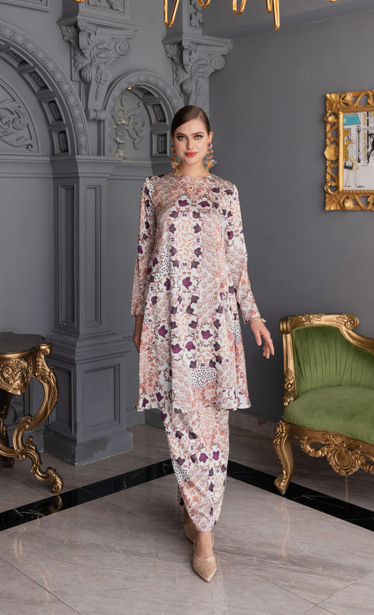 Relish Kurung Riau in Purple Plum