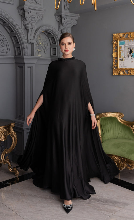 Lady Freya Dress in Jet Black