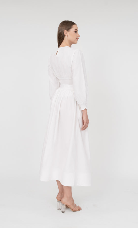 Victoria Skirt in Lucent White
