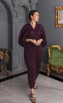  Miss Liberty Puff Dress in Plum