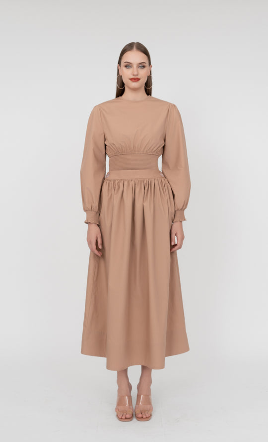 Victoria Skirt in Praline Brown