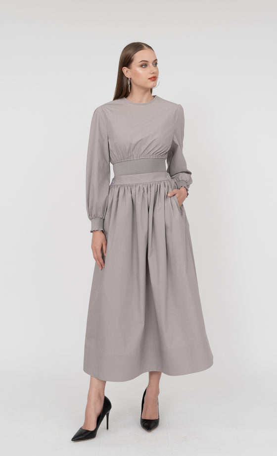 Victoria Skirt in Opal Gray