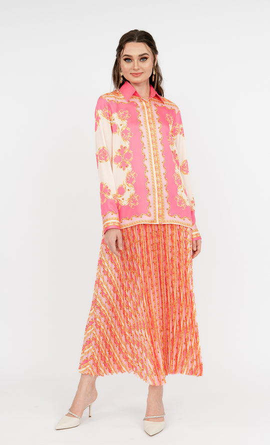 Gianna Skirt in Brick Pink