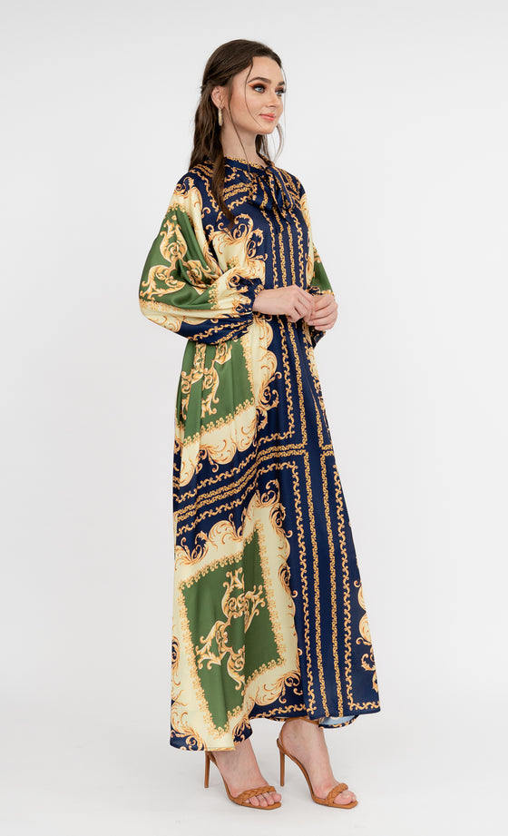 Gianna Oversized Dress in Medieval Blue