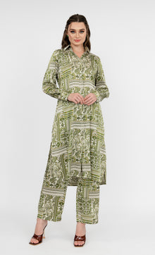  Florence Top in Garden Green