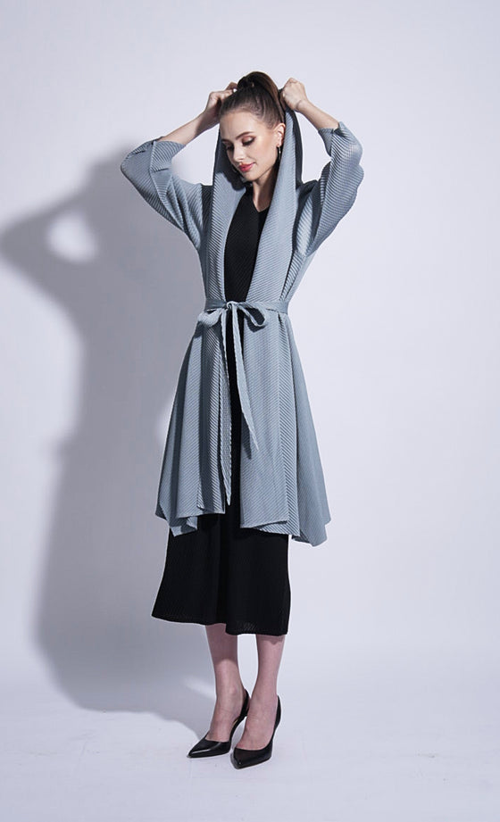 Miss Elevate Hooded Cardigan in Ultimate Grey