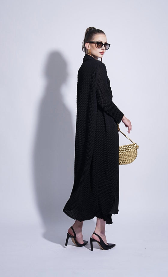 Miss Refined Cardigan in Jet Black